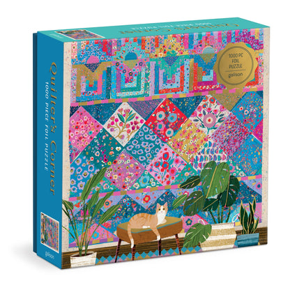 Green Plant Sewing Corner 1000 Piece Foil Jigsaw Puzzle