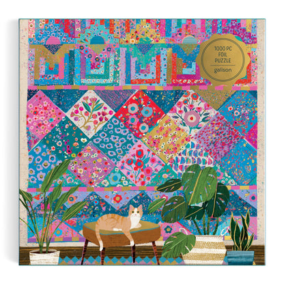 Green Plant Sewing Corner 1000 Piece Foil Jigsaw Puzzle
