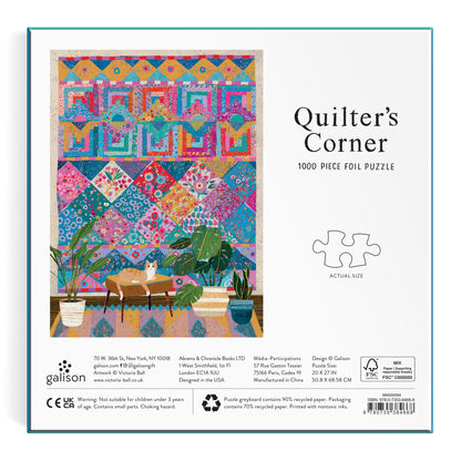 Green Plant Sewing Corner 1000 Piece Foil Jigsaw Puzzle