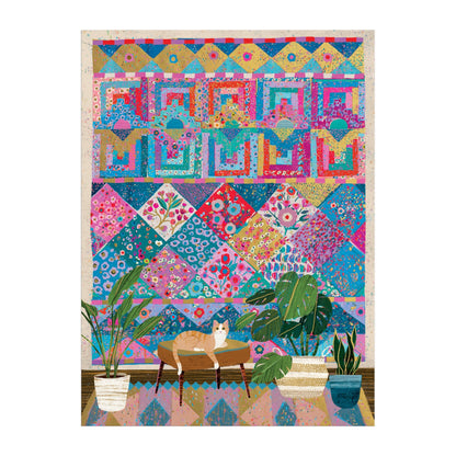 Green Plant Sewing Corner 1000 Piece Foil Jigsaw Puzzle