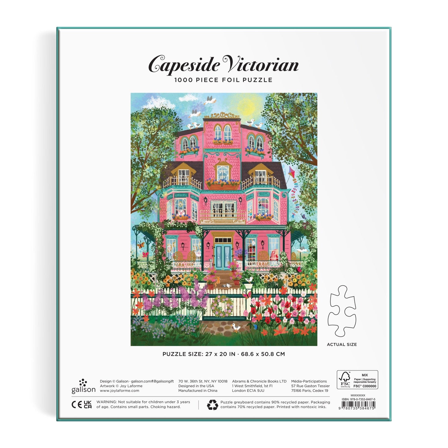 Victorian Style 1000 Piece Foil Jigsaw Puzzle