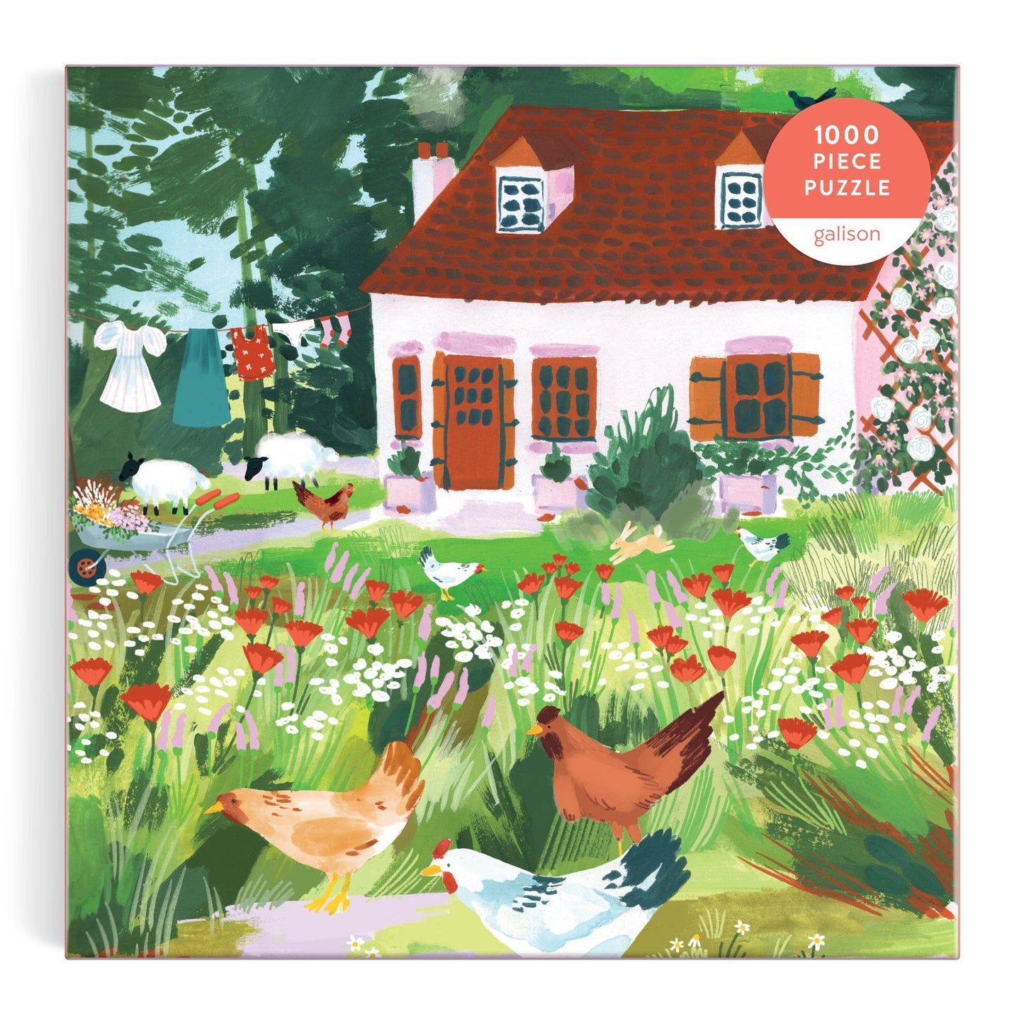 Square Boxed Chicken of the Forest 1000 Piece Jigsaw Puzzle