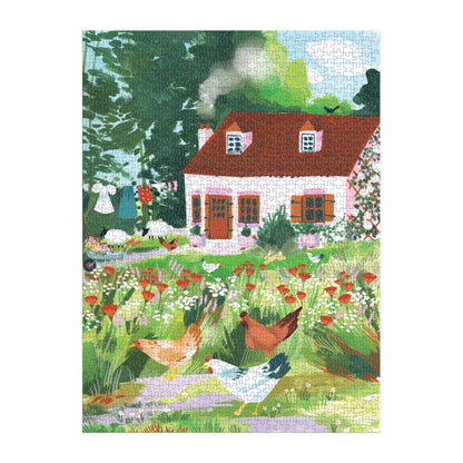 Square Boxed Chicken of the Forest 1000 Piece Jigsaw Puzzle