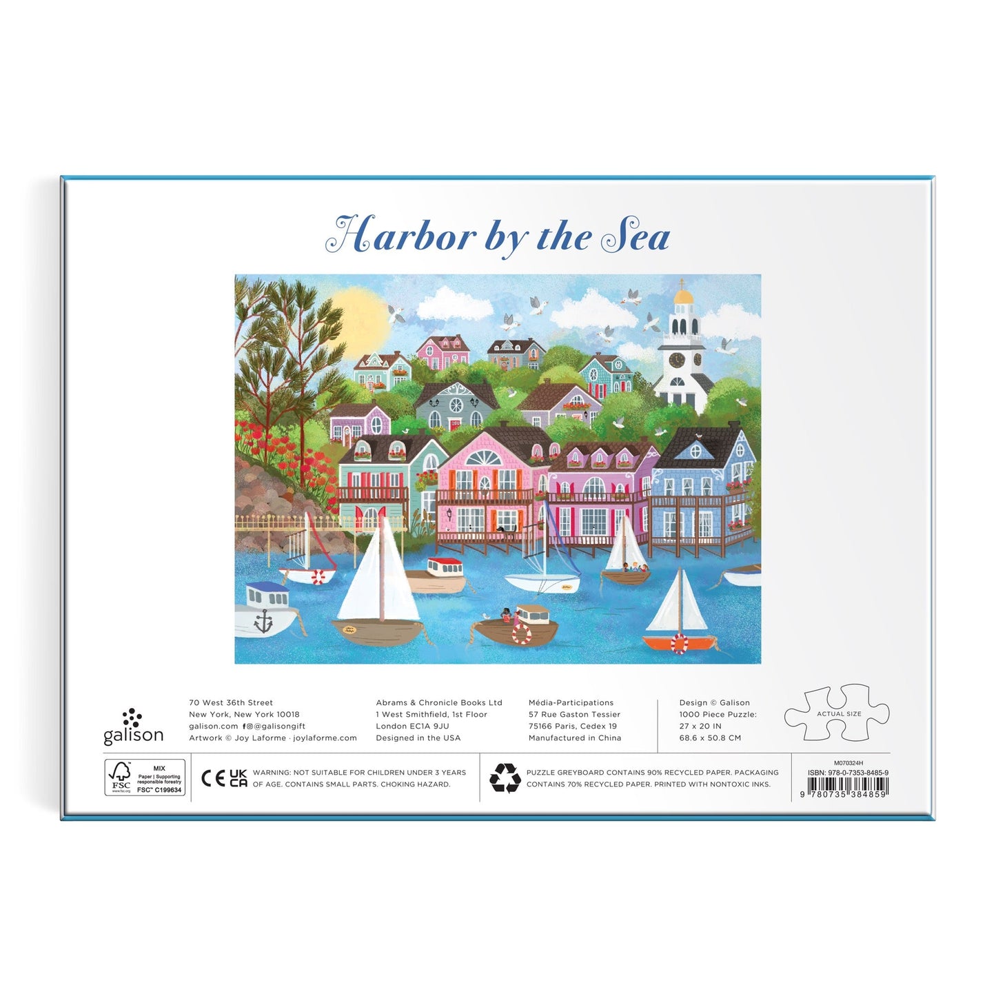 Harbor by the Sea 1000 Piece Puzzle