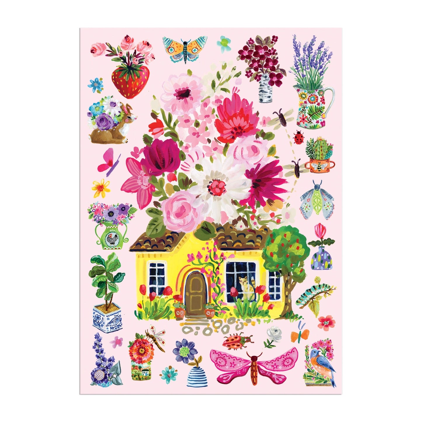 Flower Room Greeting Card Puzzle