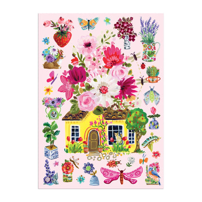 Flower Room Greeting Card Puzzle
